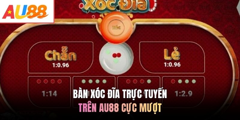 Bàn xóc đĩa trực tuyến trên AU88 cực mượt
