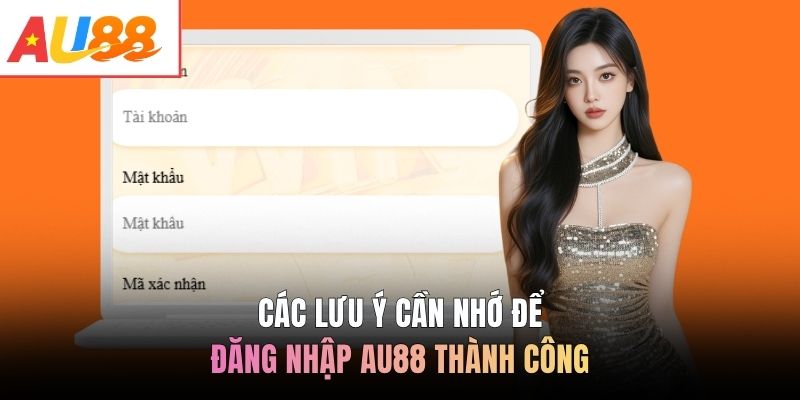 Các lưu ý cần nhớ để đăng nhập AU88 thành công