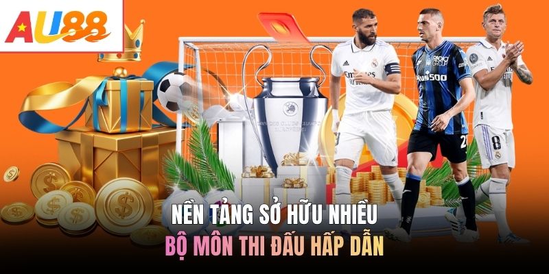 Nền tảng sở hữu nhiều bộ môn thi đấu hấp dẫn