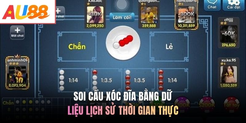 Soi cầu xóc đĩa bằng dữ liệu lịch sử thời gian thực