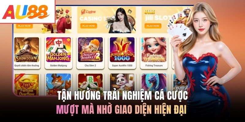 Tận hưởng trải nghiệm cá cược mượt mà nhờ giao diện hiện đại 